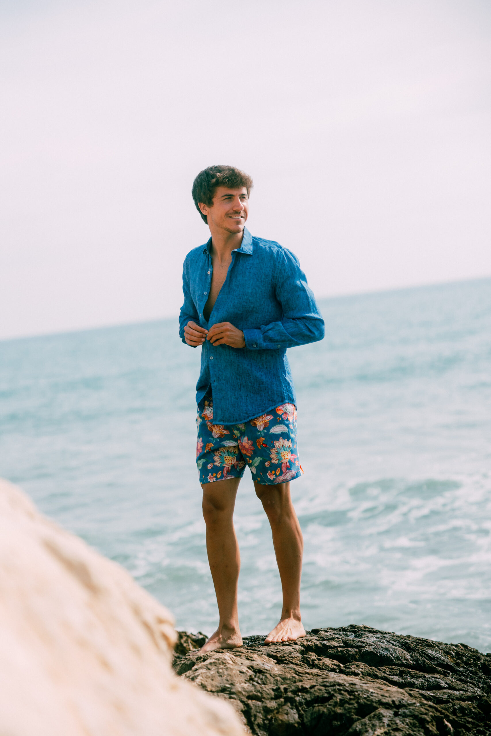 Camisa Color Liso LINO Gerry St. Tropez - Image 2